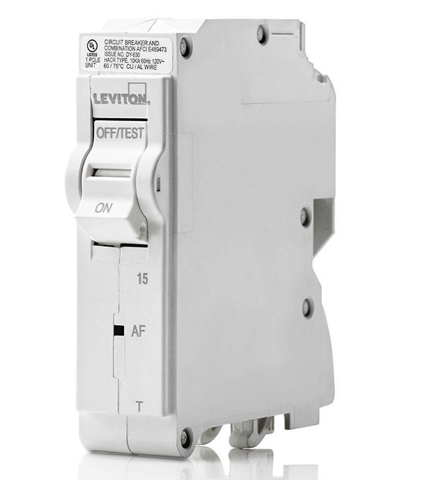 Leviton 15A 1-Pole Thermal Magnetic AFCI Branch Circuit Breaker
