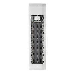 Black metal panel with multiple slots on a white background