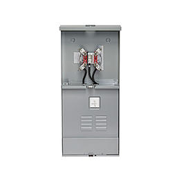 LS815 - 150 AMP 8-SPACE OUTDOOR LOAD CENTER METER MAIN WITH HORN