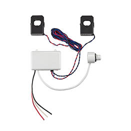 Electrical components with wires on a white background
